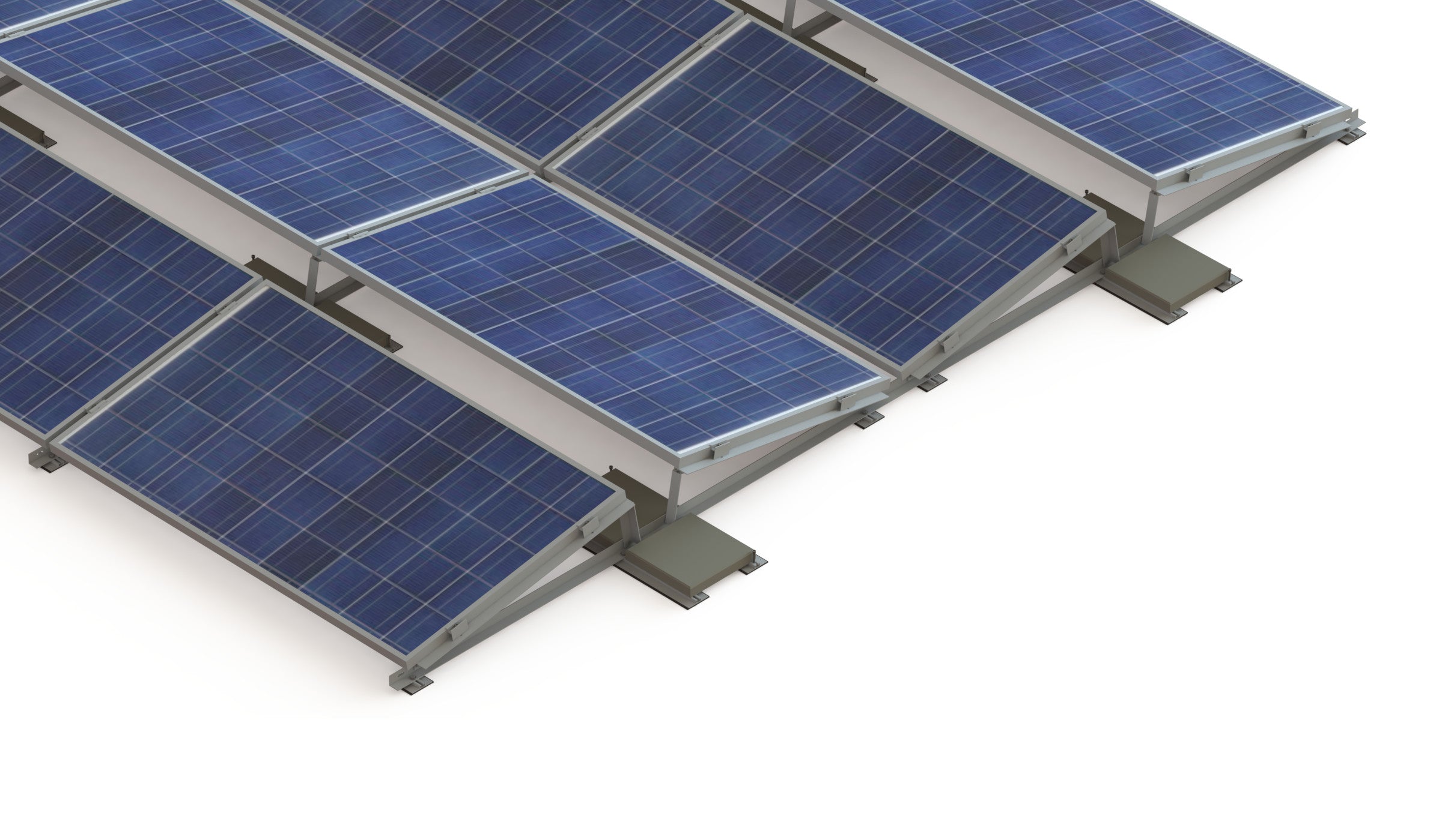 Flat East-West Flachdachsystem – Effiziente PV-Montage in Ost-West-Ausrichtung