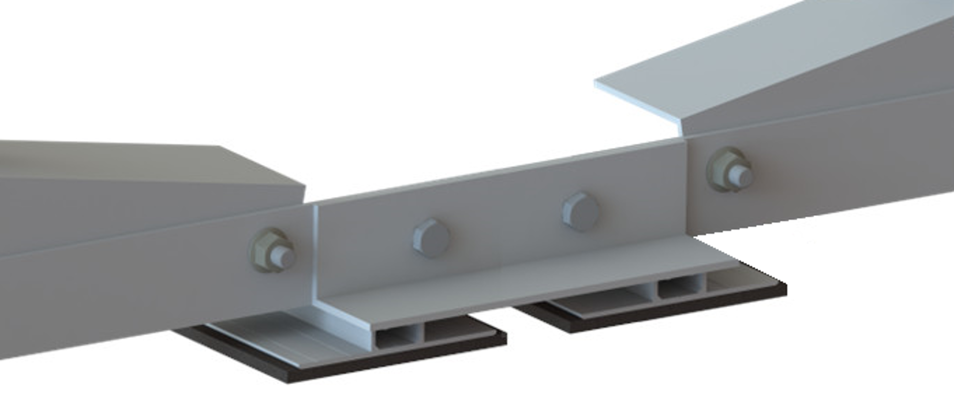 Flat East/West Kurz-Verbinder – Aluminium-Verbindung für PV-Systeme