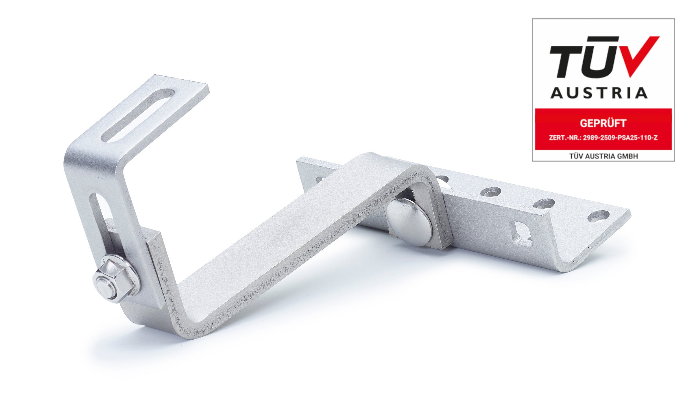 Basic Dachhaken (30×8 | 3fach verstellbar | langer Bügel (Edelstahl 1.4301)